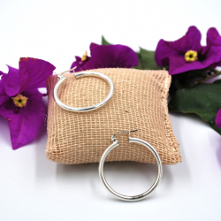 Arracadas de plata anchas