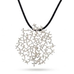 Dije muerdago bolita plata fino