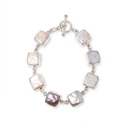 Pulsera de concha cuadrada
