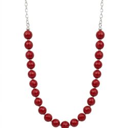 Collar agata vino con aretes
