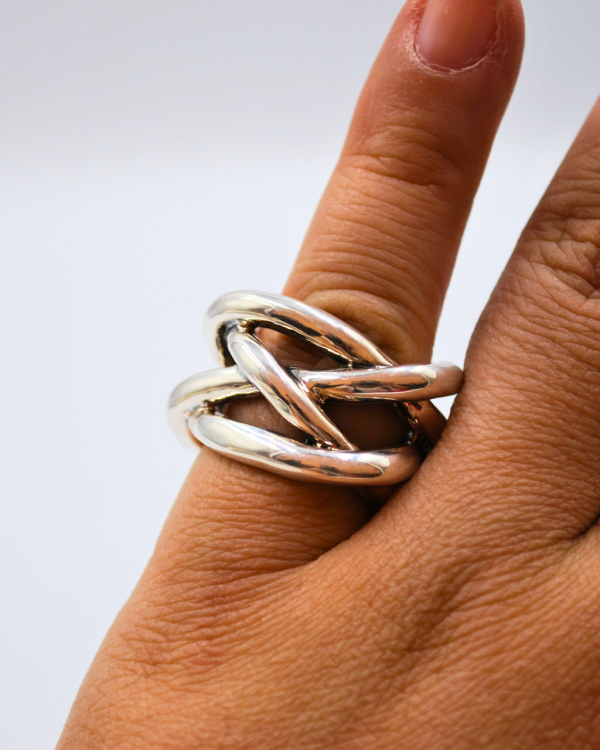 Anillo ancho de trenza - Imagen 3