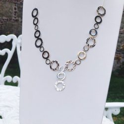 Collar Ovalos Caoticos en mate