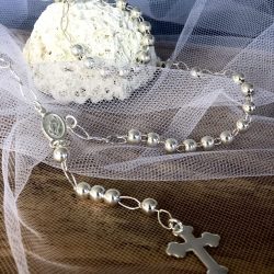 Rosario mediano de plata