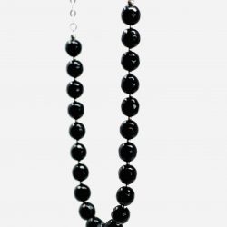 Collar agata negra con aretes