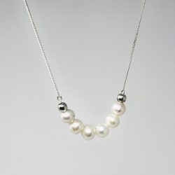 Collar de 6 perlas simple