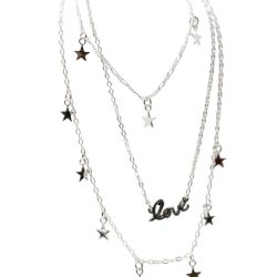 Collar de 3 hilos de estrellas