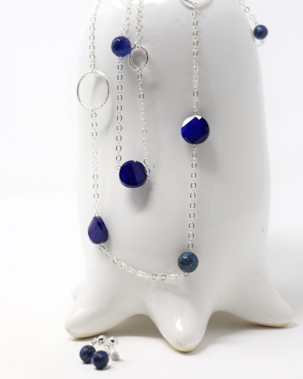 Collar de piedras azules - Imagen 3