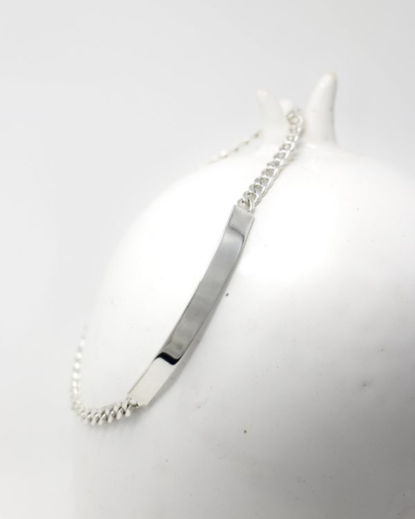 Esclava con placa lisa bebe