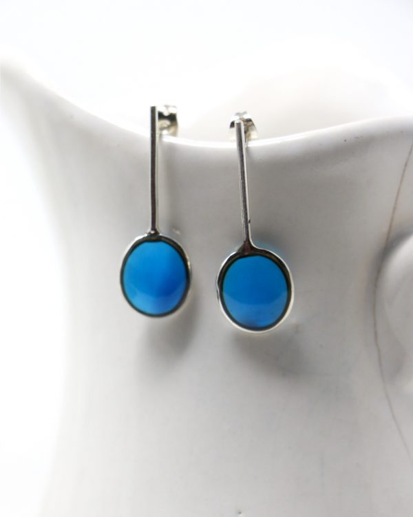Arete largo azul
