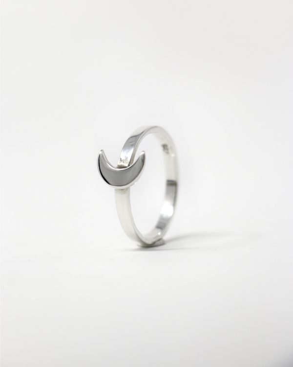 Anillo luna lisa - Imagen 2