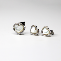 Juego de Corazón Blanco