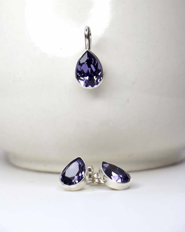 Juego gota de cristal Swarovski