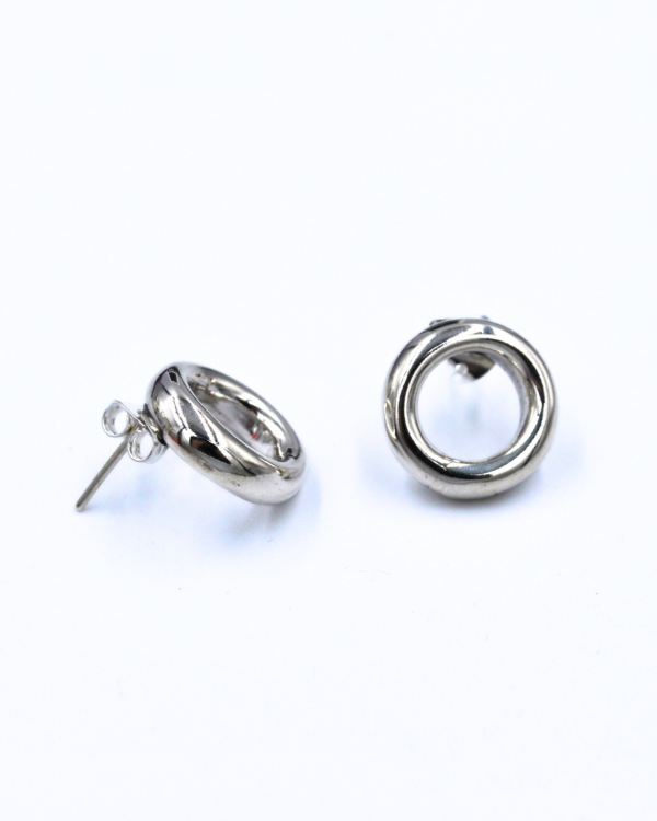 Aretes circulares donita - Imagen 2