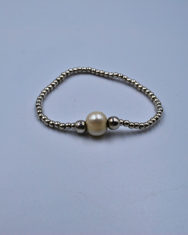 Pulsera elástica con Perla