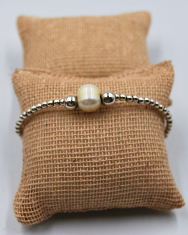 Pulsera elástica con Perla - Imagen 2