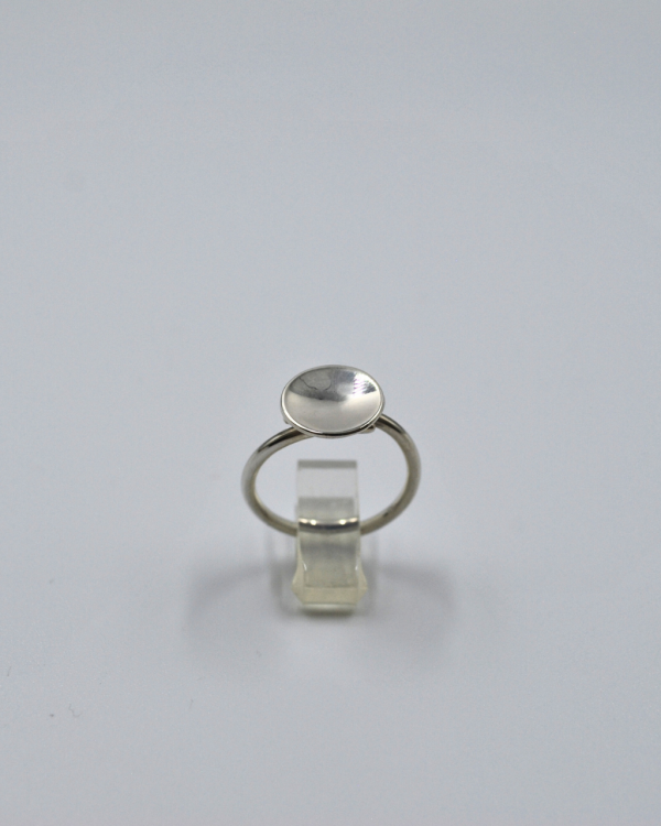 Anillo bola lisa plata A/X
