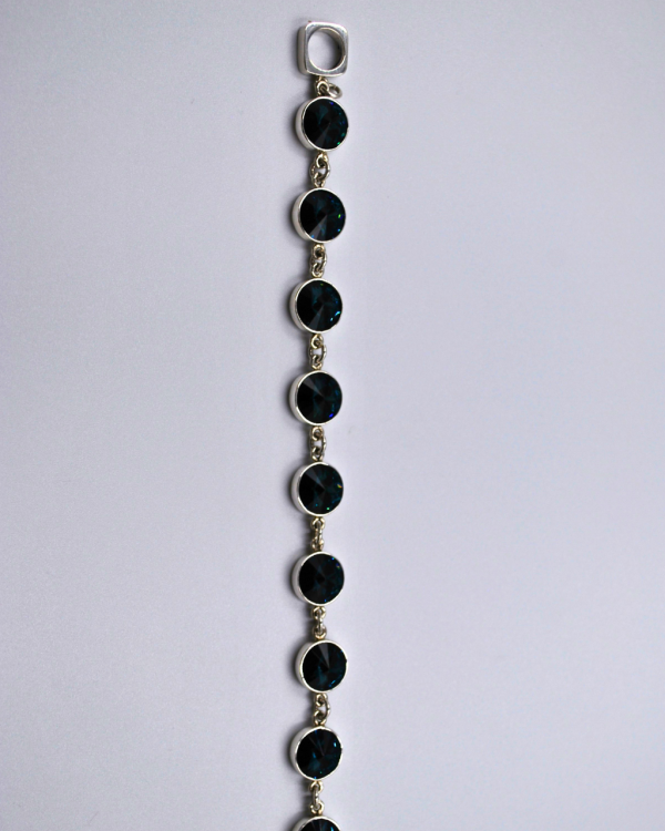 Pulsera de plata con cristales swarovski