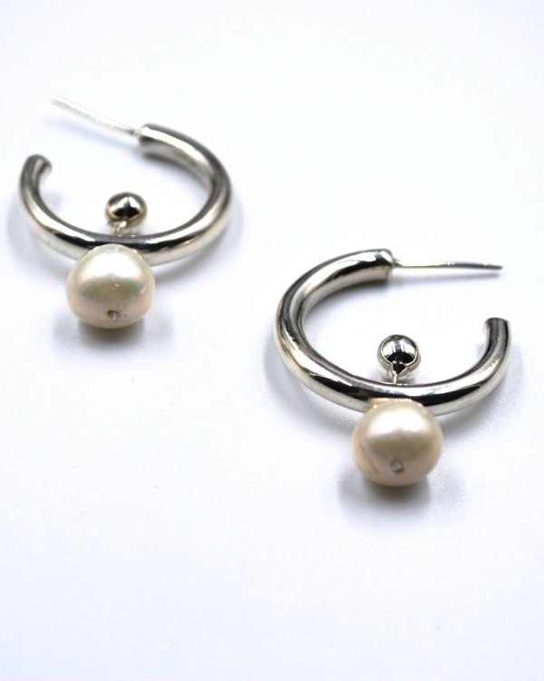 Arracadas pequeñas Pearl - Imagen 4