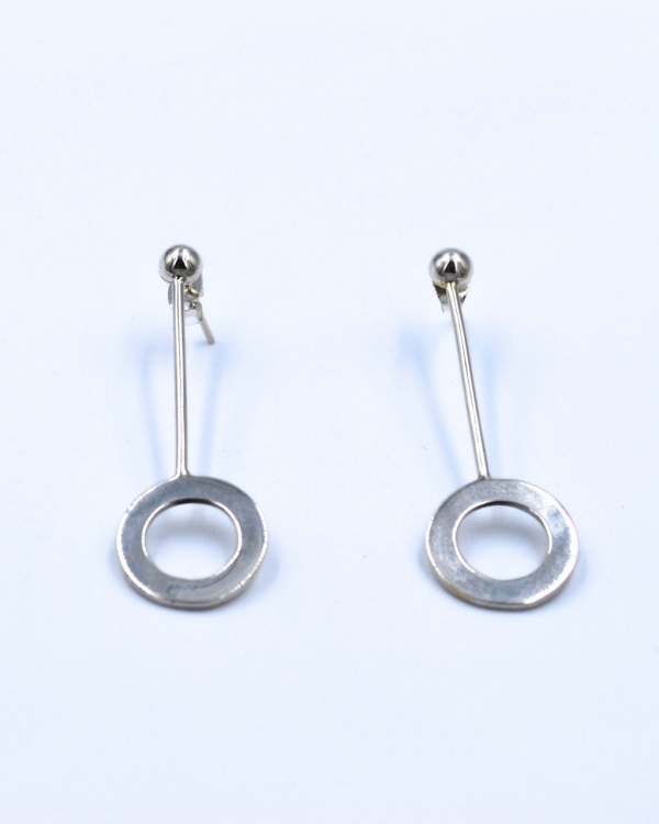 Aretes de plata Péndulo