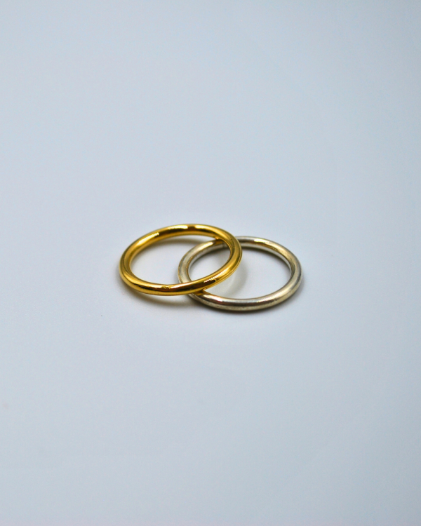 Anillo doble chico para dedo medio - Imagen 3