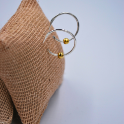 Arracadas plateadas El Oro