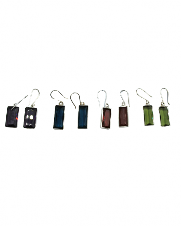 Aretes rectangulares Sparkle - Imagen 4