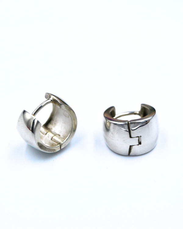 Arracadas pequeñas de plata - Imagen 4