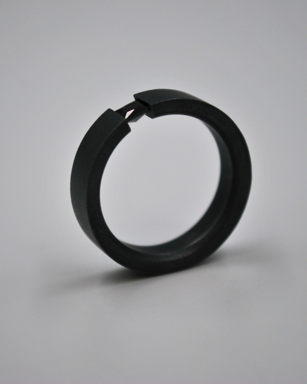 Anillo ancho negro - Imagen 3