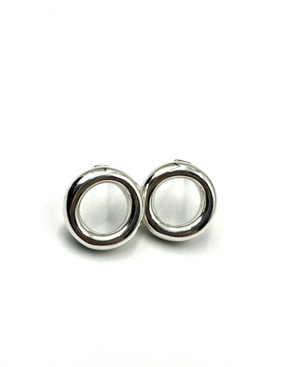 Aretes circulares donita - Imagen 3