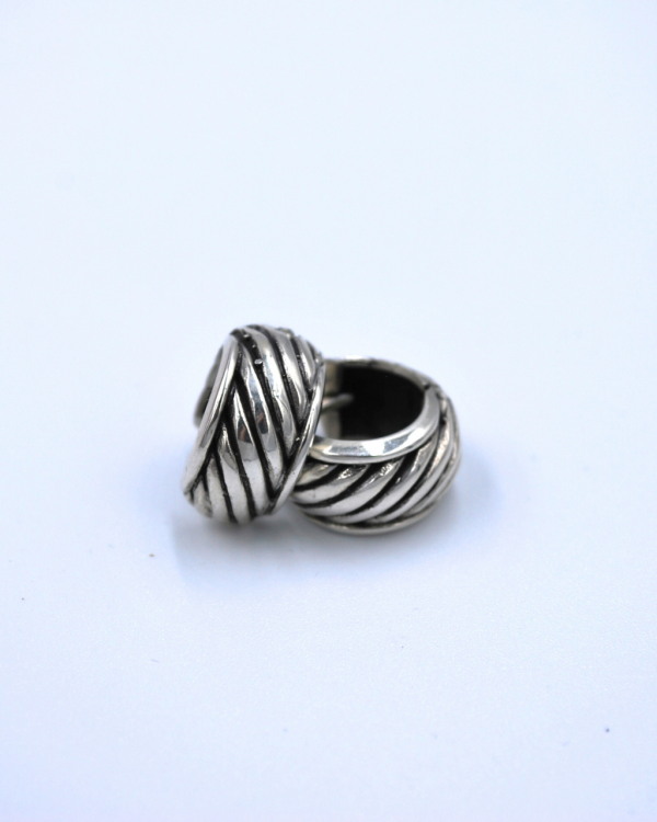 Arracada plata caracol - Imagen 2