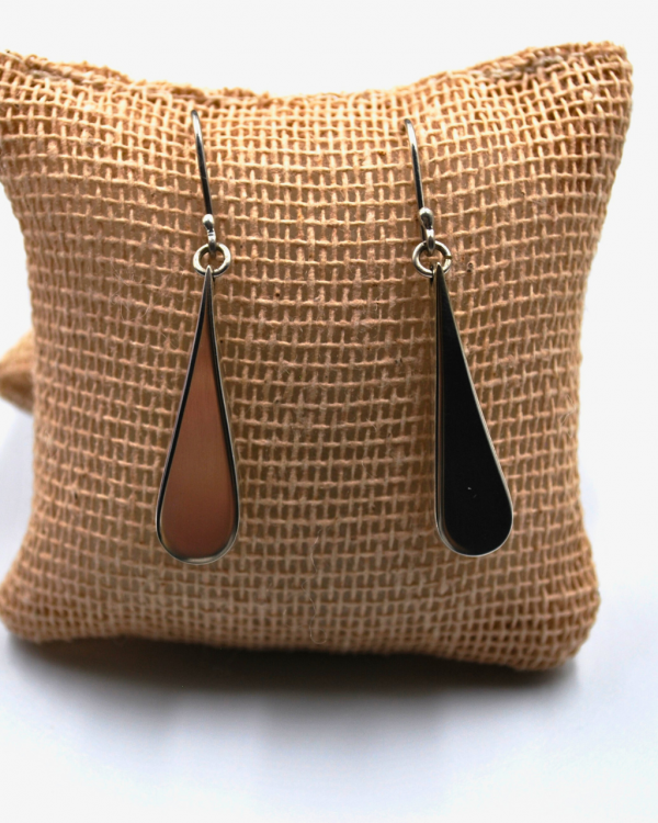 Arete gota de plata - Imagen 2