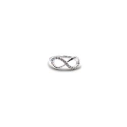Anillo de infinito con circonias