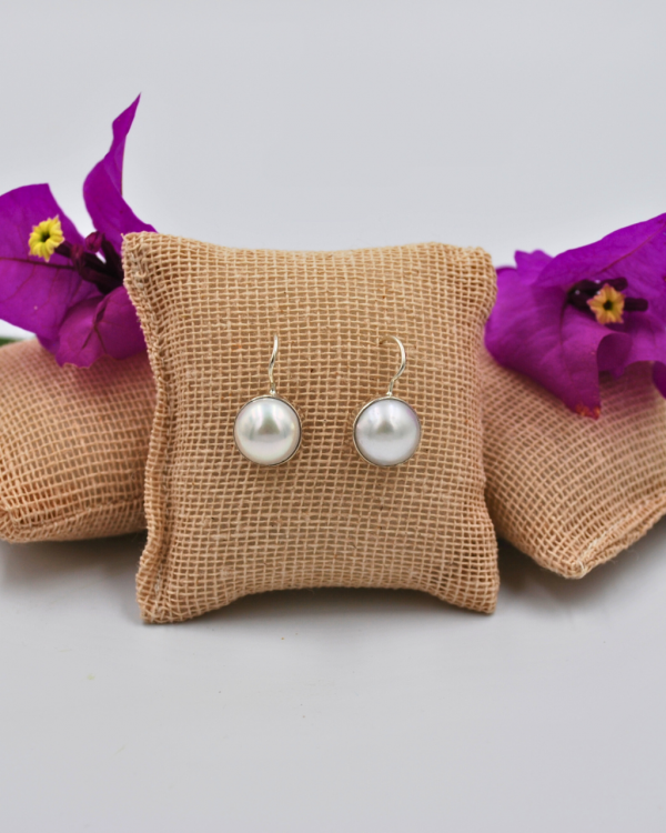 Arete perla colgante - Imagen 3