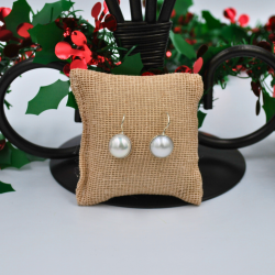 Arete perla colgante