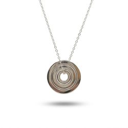 Collar discos plata