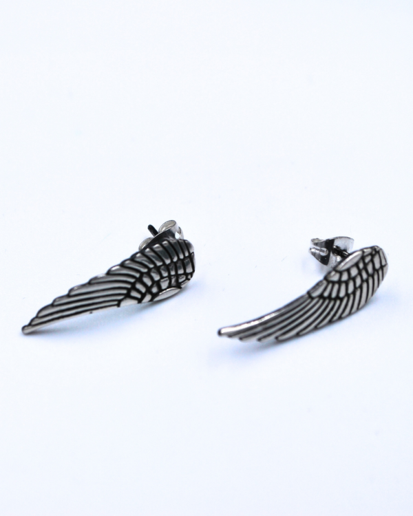 Arete ala de plata Ángel - Imagen 4