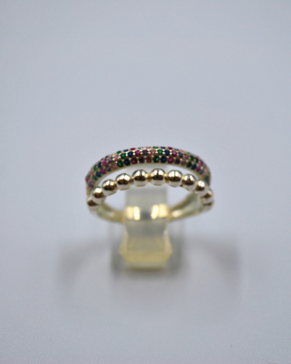 Anillo Bolas cristales - Imagen 2