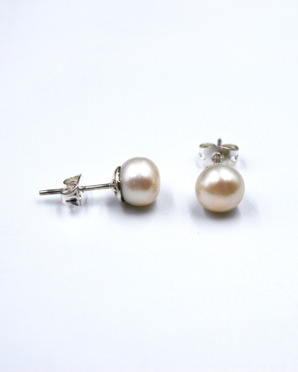 Arete con perla de río - Imagen 4