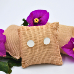 Aretes redondos stamp