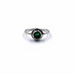 Anillo Doblete con esmeralda