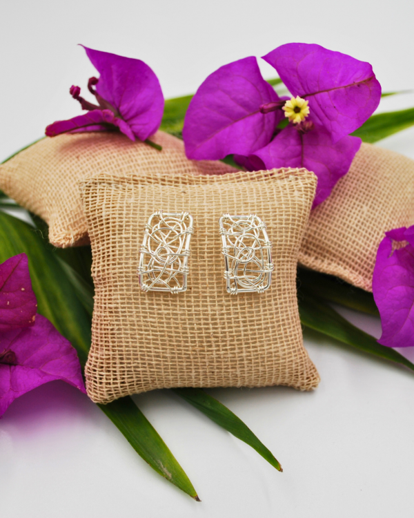 Aretes de plata Anarchy - Imagen 4