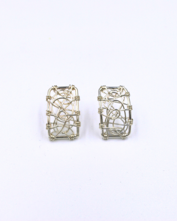 Aretes de plata Anarchy - Imagen 2
