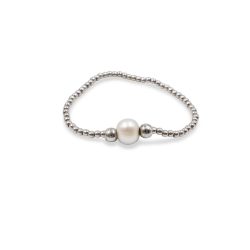 Pulsera elástica con Perla