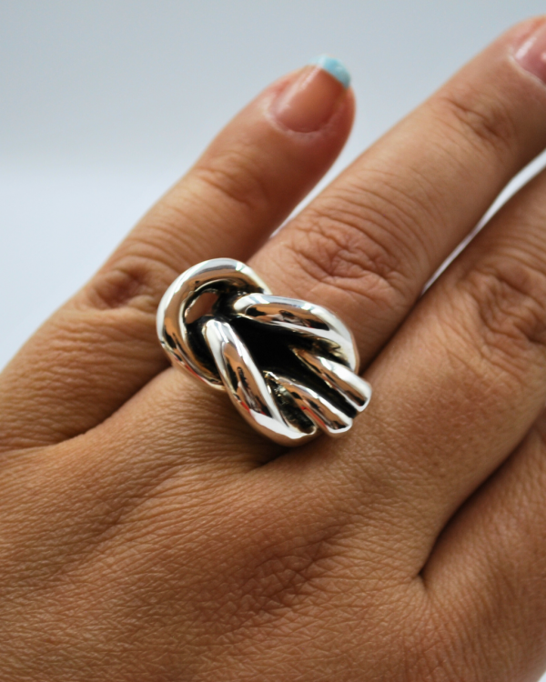 Anillo de nudo flama electroformado - Imagen 4