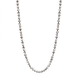 Collar de bolas plata fino
