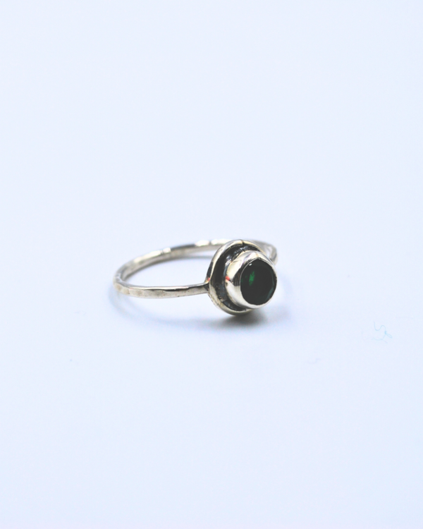 Anillo Doblete con esmeralda