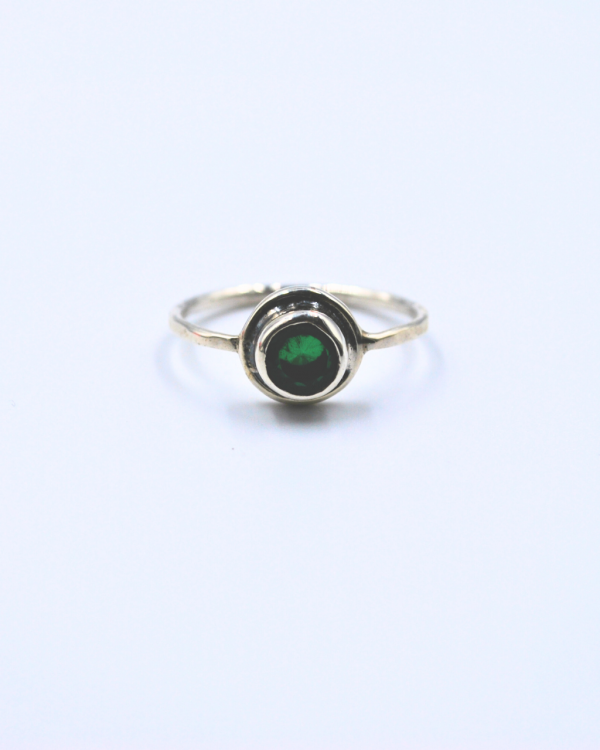 Anillo Doblete con esmeralda