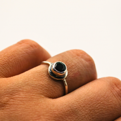 Anillo Doblete con esmeralda