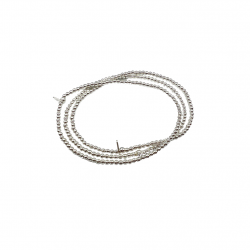 Pulsera elástica con esferas de plata