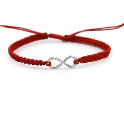 Pulsera tejida con infinito